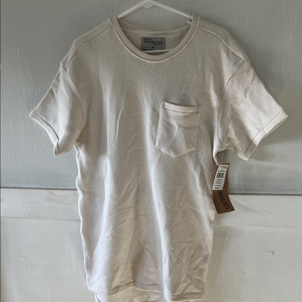 Original Paperbacks Cream Short Sleeve Tee